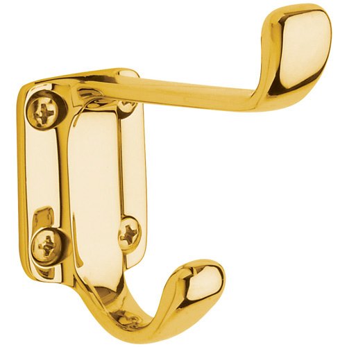 Single Costume Hook in Lifetime PVD Polished Brass