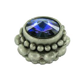 5/8" Magnet (Set of 4) in Platinum with Aurora Boreal Crystal