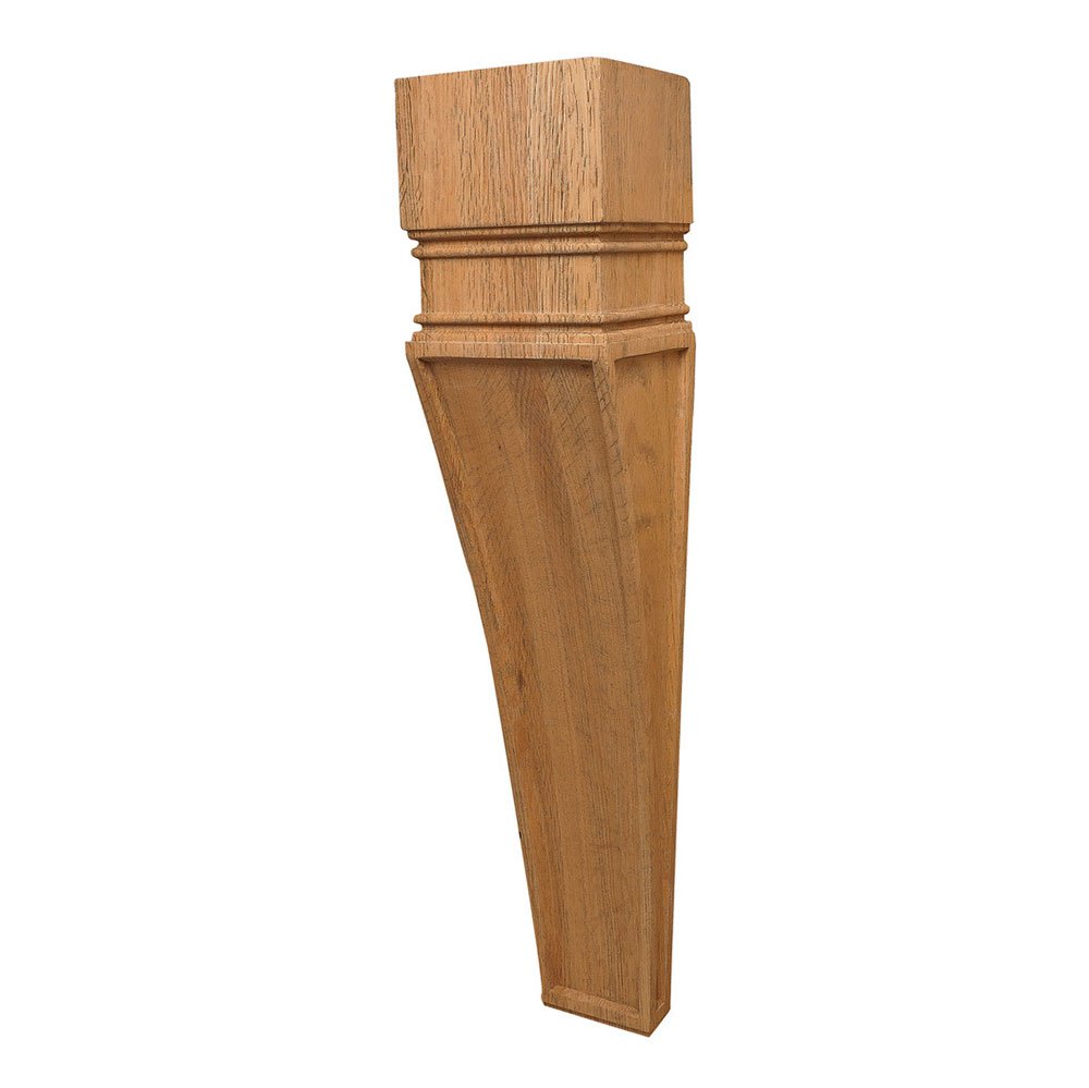 24" Tall Hand Carved Wooden Corbel in Oak
