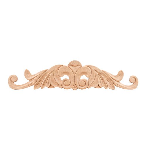 4 1/2" Acanthus Traditional Onlay in Cherry Wood