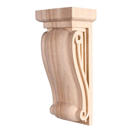 Small Neo Gothic Traditional Corbel in Alder Wood