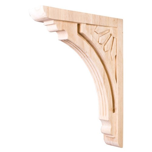14" Art Deco Corbel in Hard Maple Wood