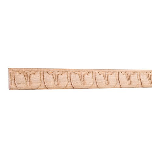 Tulip Traditional Hand Carved Mouldings in Basswood Wood (8 Linear Feet)
