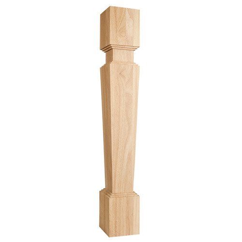 Stacked Modern Post in Hard Maple Wood