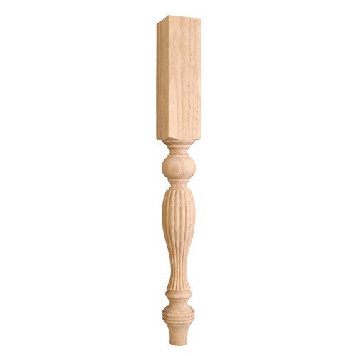 3 3/4" x 35 1/2" 3 3/4" Reed Traditional Post in Alder Wood