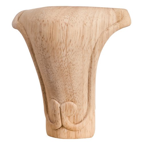 5" Queen Anne Traditional Leg in Hard Maple Wood