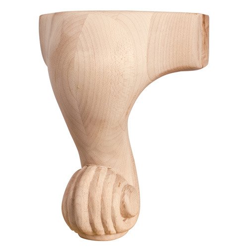 4 3/4" x 6" x 4 1/2" French Traditional Leg in Hard Maple Wood