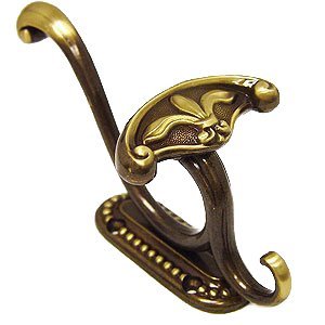 Large Ornate Hook in Shaded Bronze Lacquered