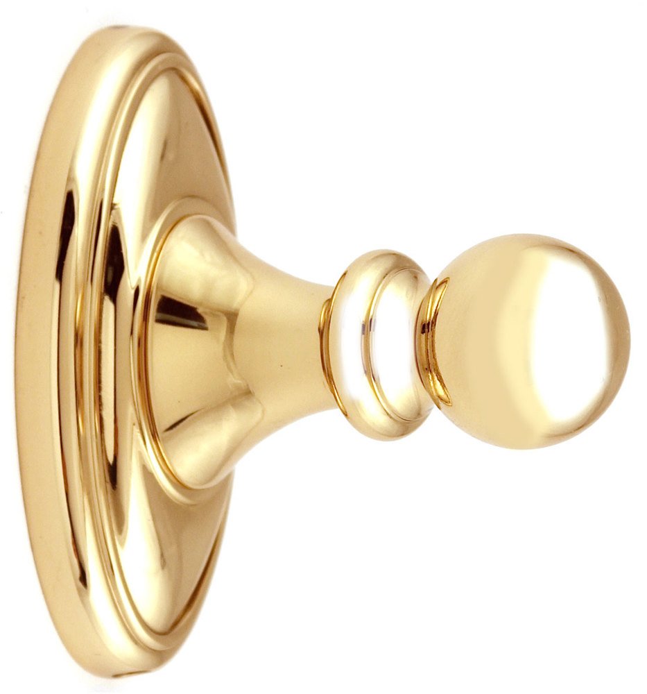Robe Hook in Polished Brass