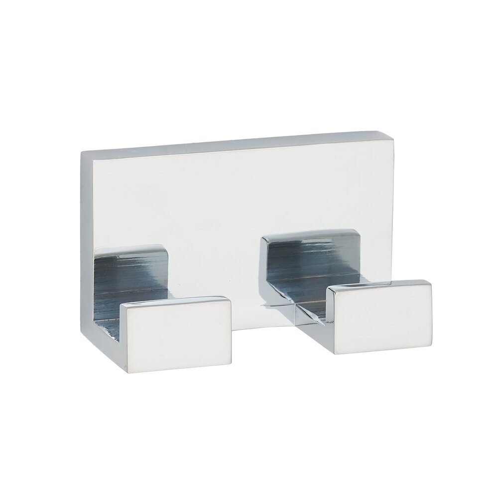 Double Robe Hook In Polished Chrome