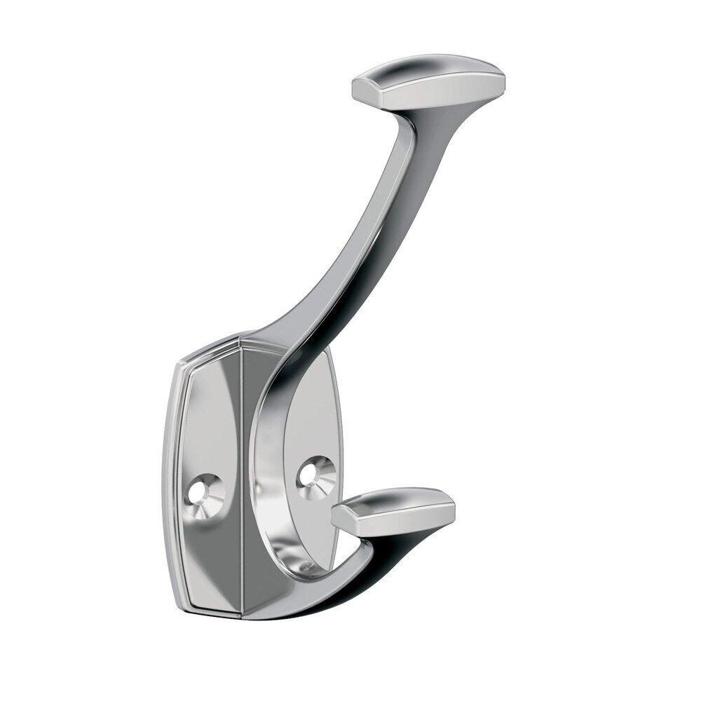 Vicinity Double Prong Wall Hook in Chrome