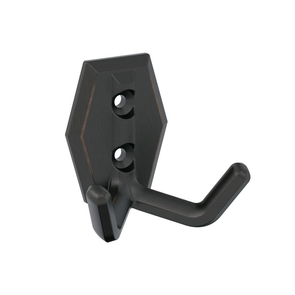 Benton Double Prong Wall Hook in Oil Rubbed Bronze
