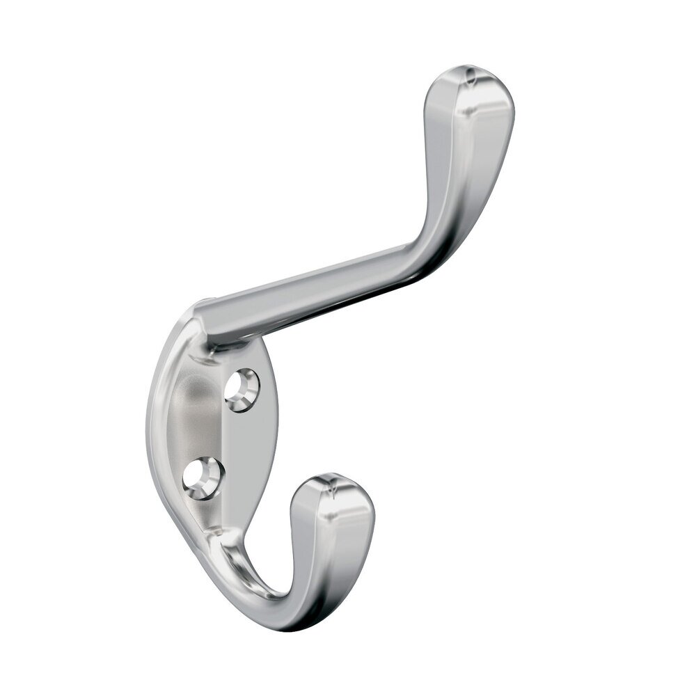 Noble Double Prong Wall Hook in Chrome