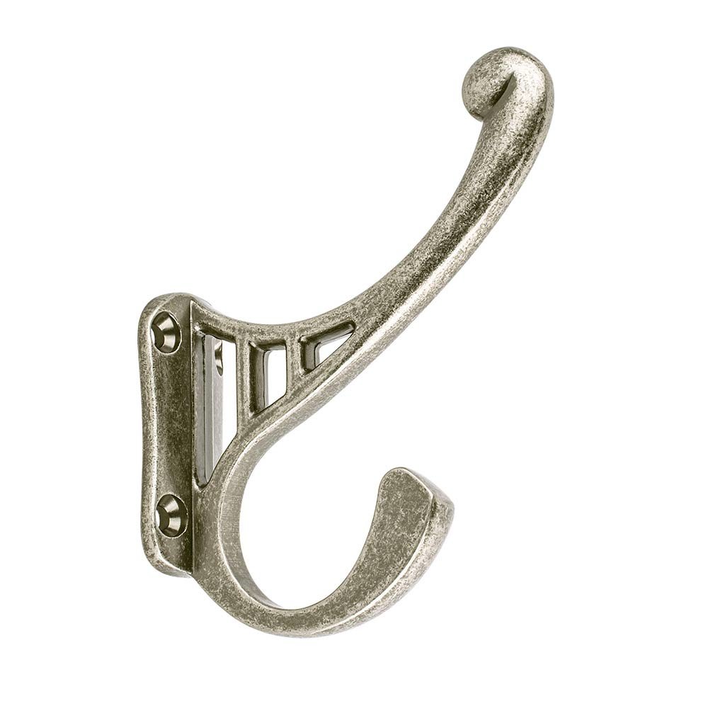 4" Long Timeless Charm Hook in Weathered Nickel