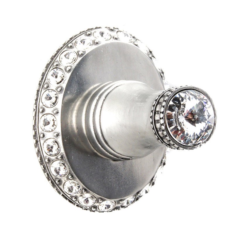 Robe Hook with Large Backplate in Chalice with Crystal
