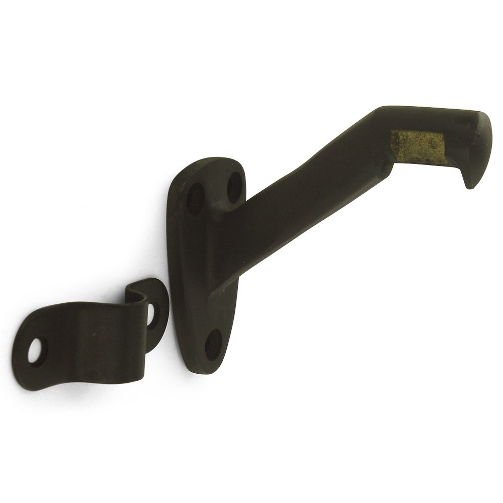 Solid Brass 3 5/16" Projection Hand Rail Bracket (Sold Individually) in Oil Rubbed Bronze