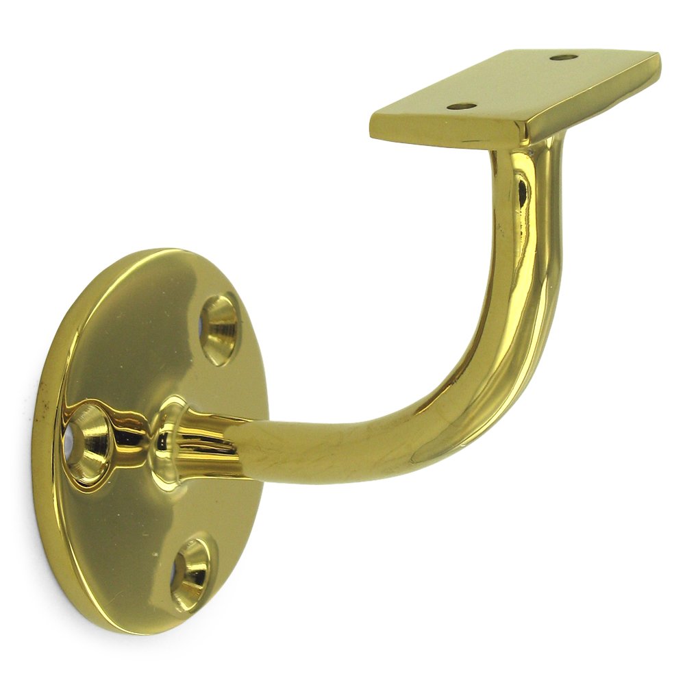 Solid Brass 3" Projection Light Duty Hand Rail Bracket (Sold Individually) in PVD Brass