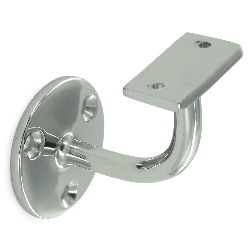 Solid Brass 3" Projection Light Duty Hand Rail Bracket (Sold Individually) in Polished Chrome
