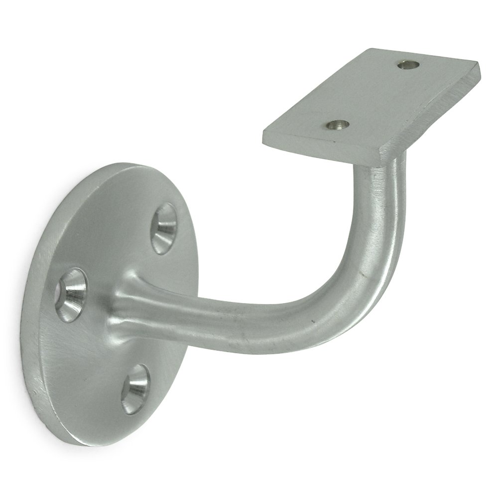 Solid Brass 3" Projection Light Duty Hand Rail Bracket (Sold Individually) in Brushed Chrome