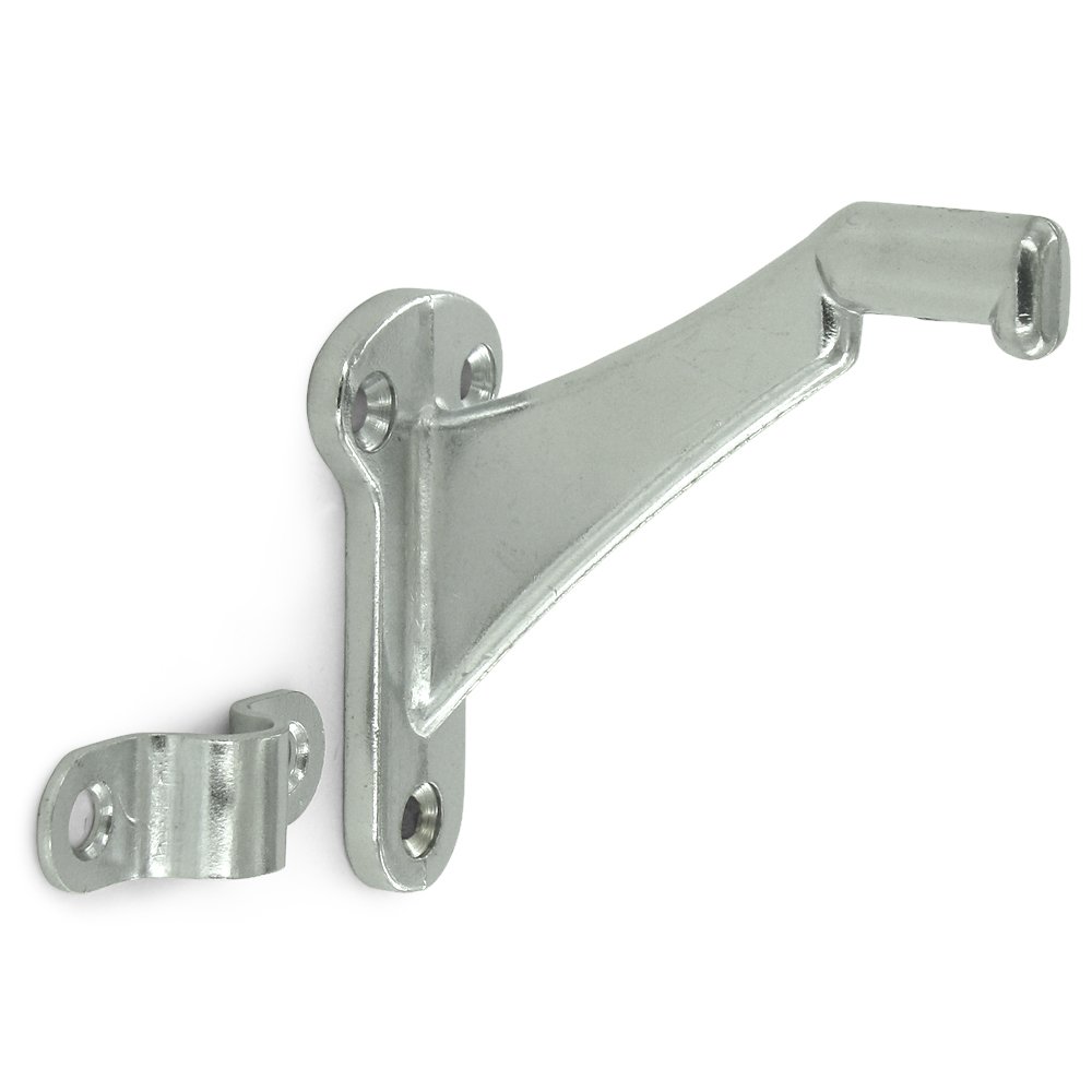 3 1/4" Projection Zinc Hand Rail Bracket (Sold Individually) in Brushed Chrome