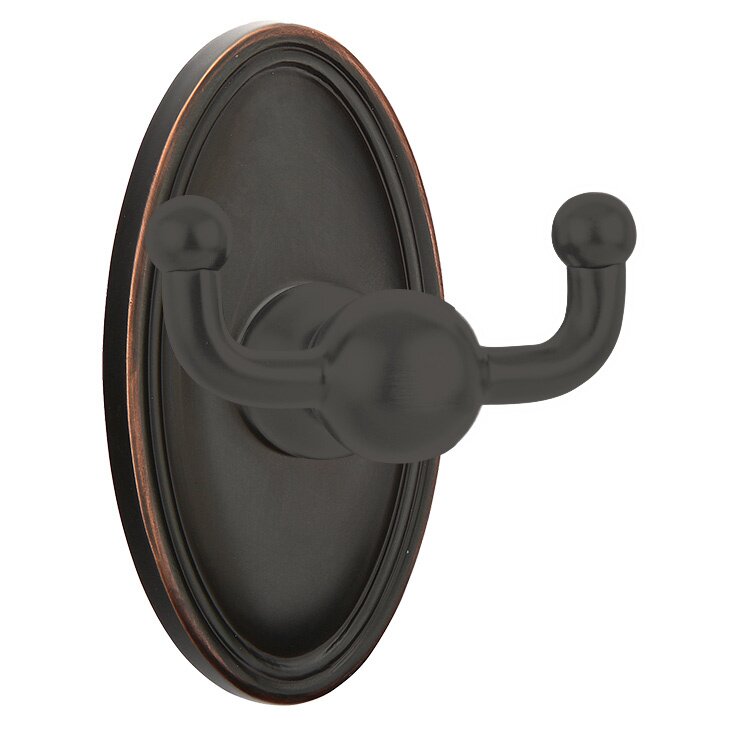 Oval Double Hook in Oil Rubbed Bronze