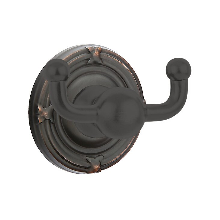 Ribbon & Reed Double Hook in Oil Rubbed Bronze