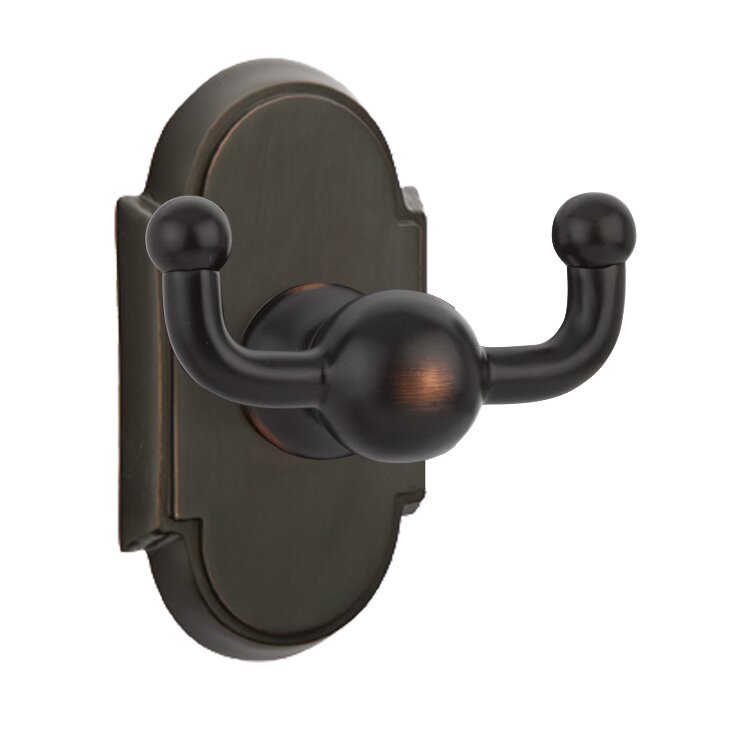 Arched Double Hook in Oil Rubbed Bronze