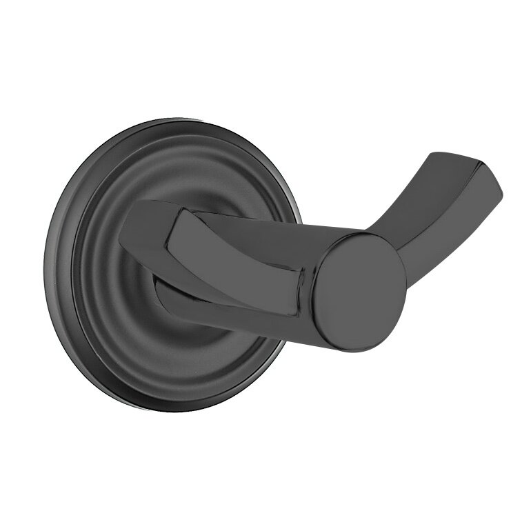 Small Regular Double Hook in Flat Black