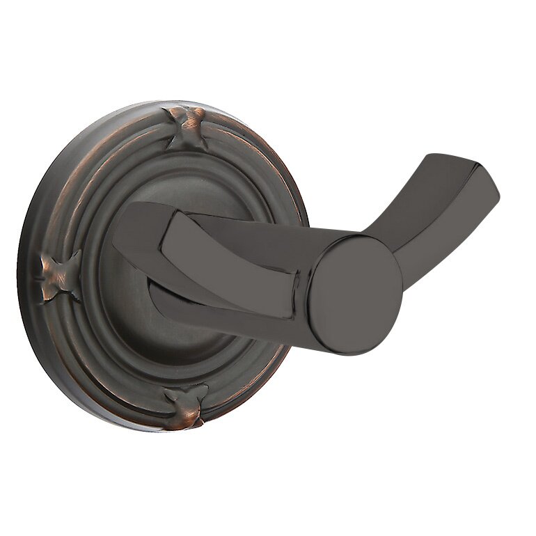 Ribbon & Reed Double Hook in Oil Rubbed Bronze