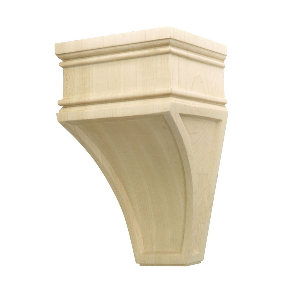9" Tall Hand Carved Wooden Corbel in Maple