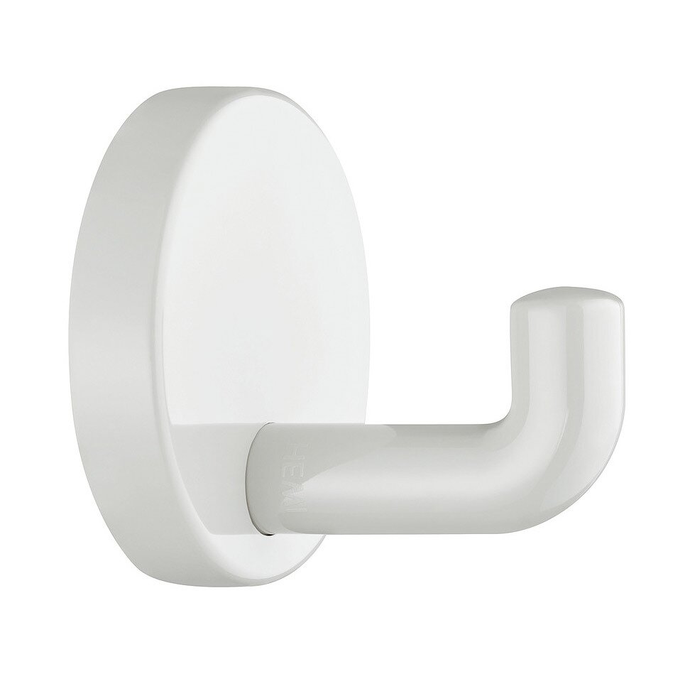 Plastic Wall Mounted Hook in White