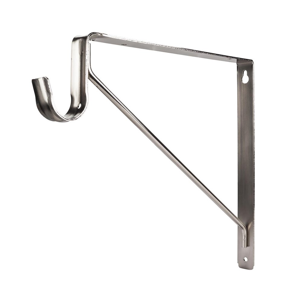 Shelf & Rod Support Bracket for 1516 Series Closet Rods in Satin Nickel