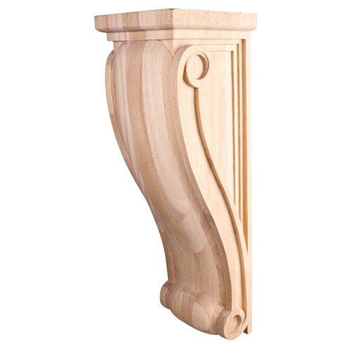 Large Neo Gothic Traditional Corbel in Alder Wood