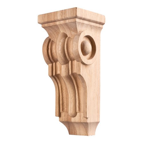 10" Romanesque Transitional Corbel in Rubberwood Wood