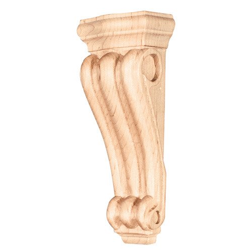Low Profile Traditional Corbel in Hard Maple Wood