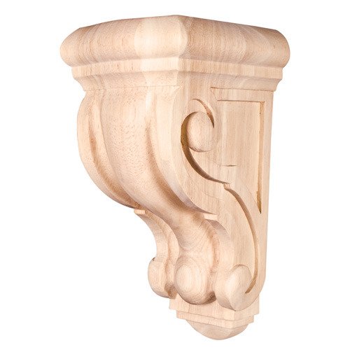 9 3/4" Rounded Traditional Corbel in Cherry Wood