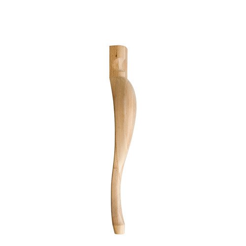 31" Queen Anne Traditional Leg in Rubberwood Wood