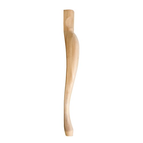 35 1/2" Queen Anne Traditional Leg in Rubberwood Wood