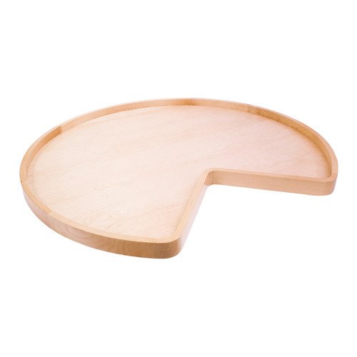 24" Kidney Wooden Lazy Susan without Hole