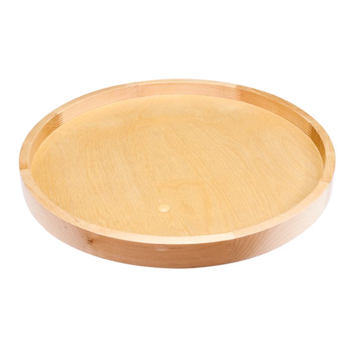 28" Round Wooden Lazy Susan with swivel in Plywood Wood