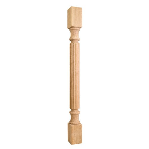 42" Reed Traditional Post in Rubberwood Wood