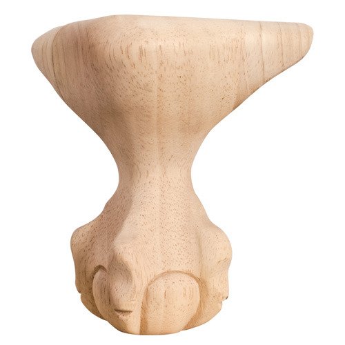 4 1/2" x 6" x 4 1/2" Ball & Claw Traditional Leg in Cherry Wood