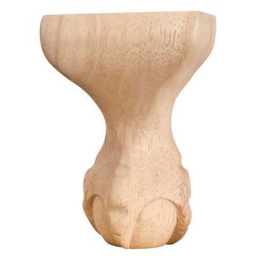 4 1/4" x 6" x 2 3/4" Ball & Claw Traditional Leg in Cherry Wood