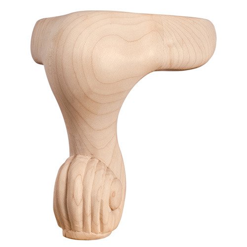 5" x 6" x 5" French Traditional Leg in Rubberwood Wood