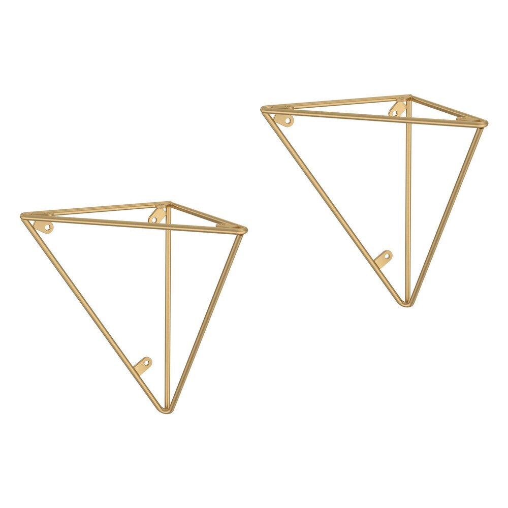 Geometric Bracket in Painted Brushed Brass
