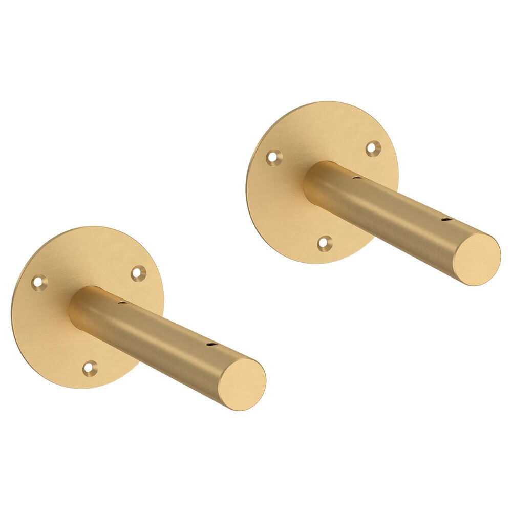Post Style Bracket in Painted Brushed Brass