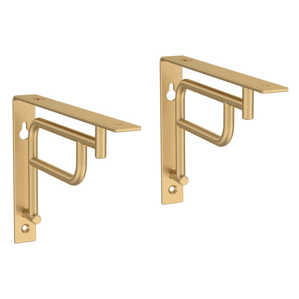 Art Deco Bracket in Painted Brushed Brass