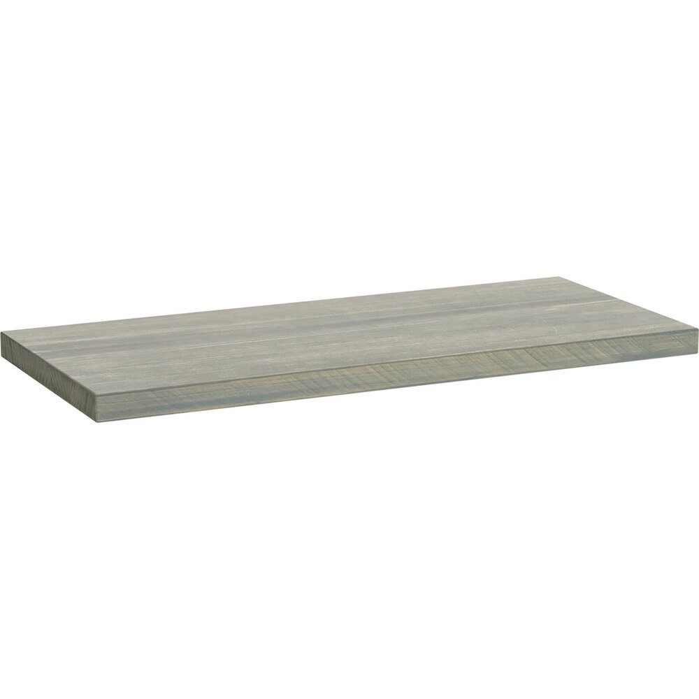 18" Solid Wood Shelf (Pine) in Grey Wood Stain