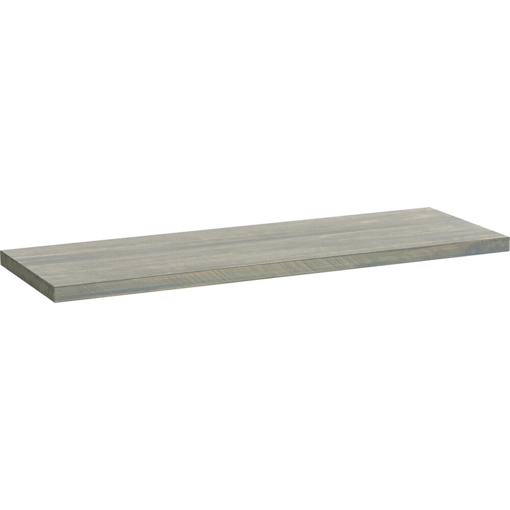 24" Solid Wood Shelf (Pine) in Grey Wood Stain