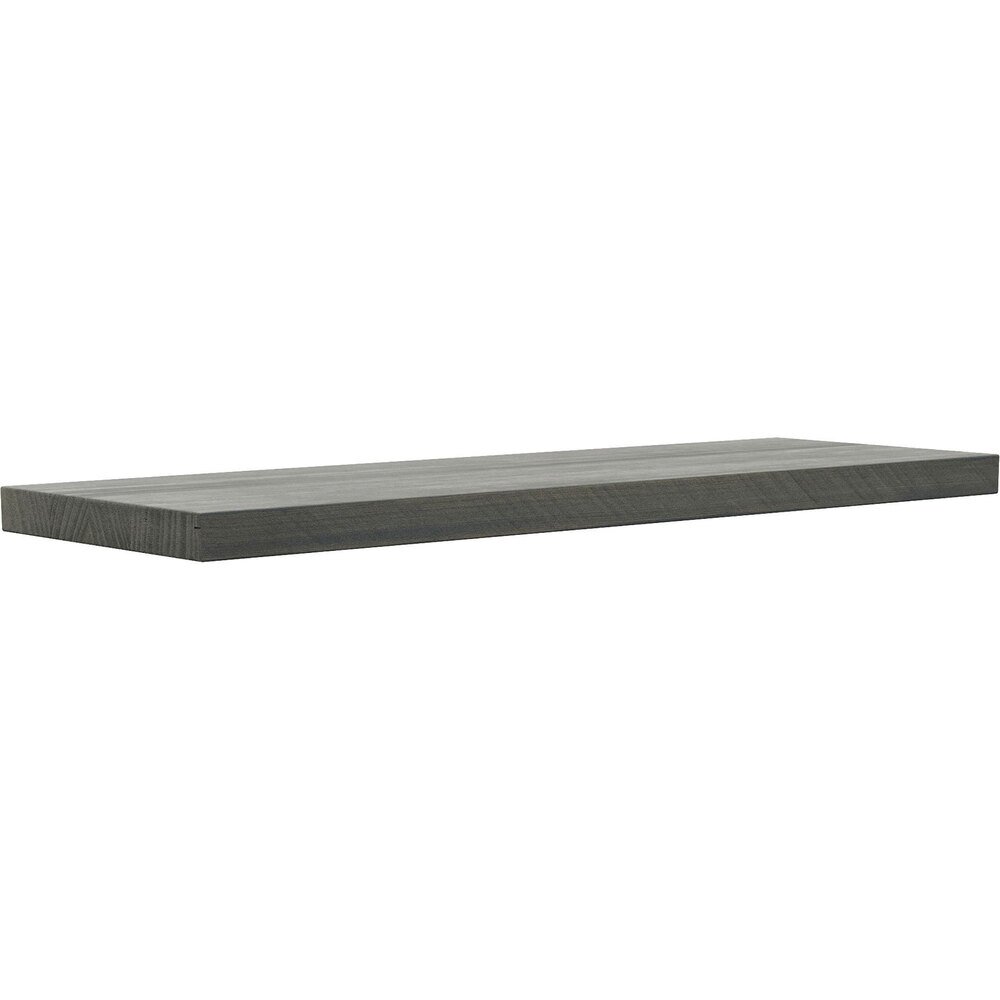 24" x 8" Solid Wood Shelf in Grey Wood Stain